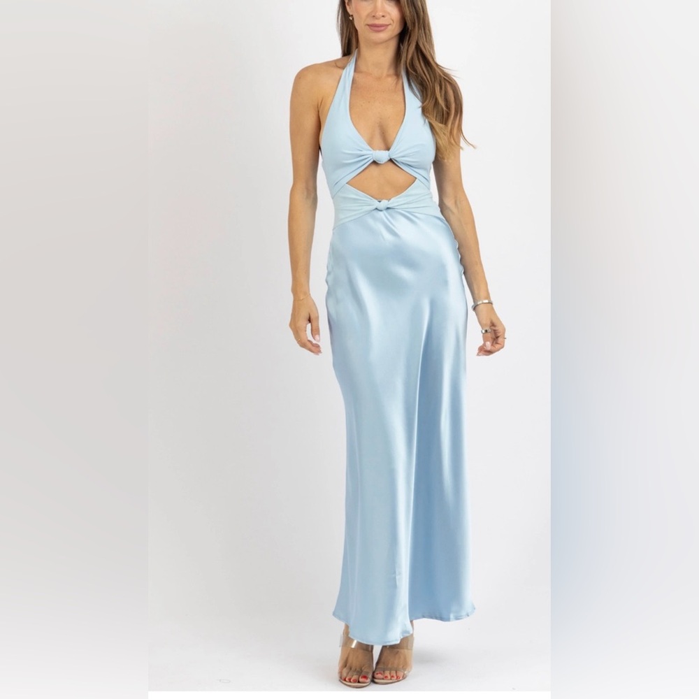 One and Only Collective Lexa Maxi Dress (Blue)